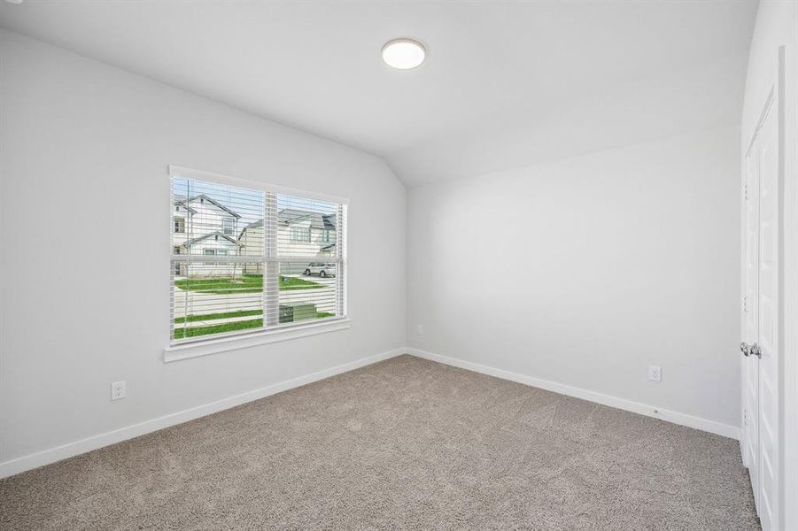 Bedroom in the Oscar home plan by Trophy Signature Homes – REPRESENTATIVE PHOTO Bedroom in the Oscar home plan by Trophy Signature Homes – REPRESENTATIVE PHOTO
