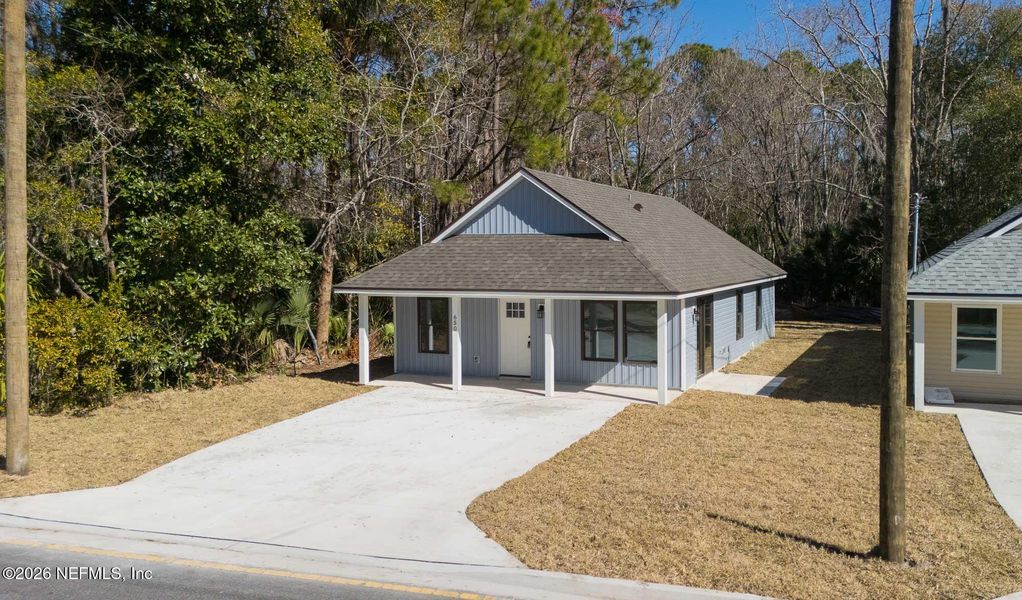 Front exterior of a new home in , St. Augustine, FL, highlighting curb appeal (Image 29). Front exterior of a new home in , St. Augustine, FL, highlighting curb appeal (Image 29).