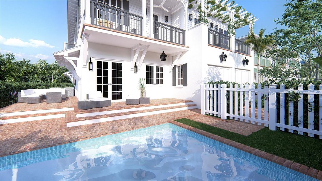 Exterior details and patio area of a home in , Delray Beach (Image 7).