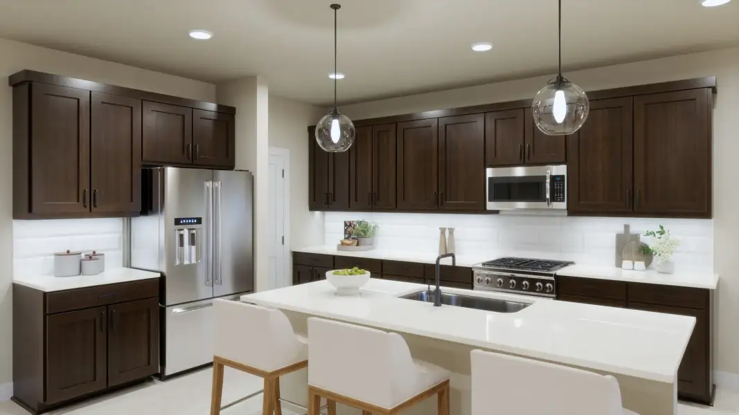 Furnished interior view inside a new home in Freedom at Anthem, Kyle (Image 5).