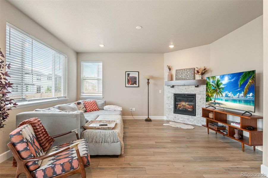 Large open living room