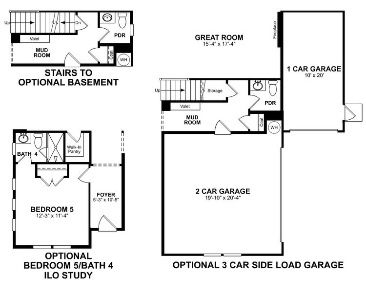 2D floor plan layout for the Canton II by Beazer Homes in Acacia, Cumming, GA (Image 18). 2D floor plan layout for the Canton II by Beazer Homes in Acacia, Cumming, GA (Image 18).