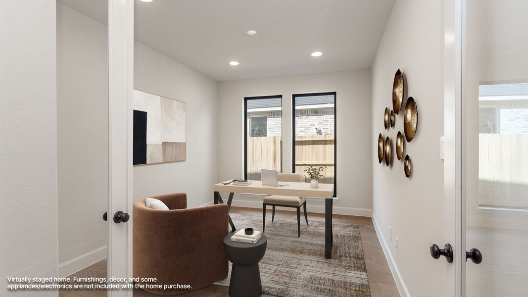 Furnished interior view inside a new home in Cross Creek West, Fulshear (Image 8).