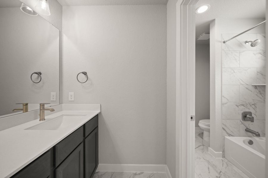 Furnished interior view inside a new home in Morton Creek Ranch, Katy (Image 5).