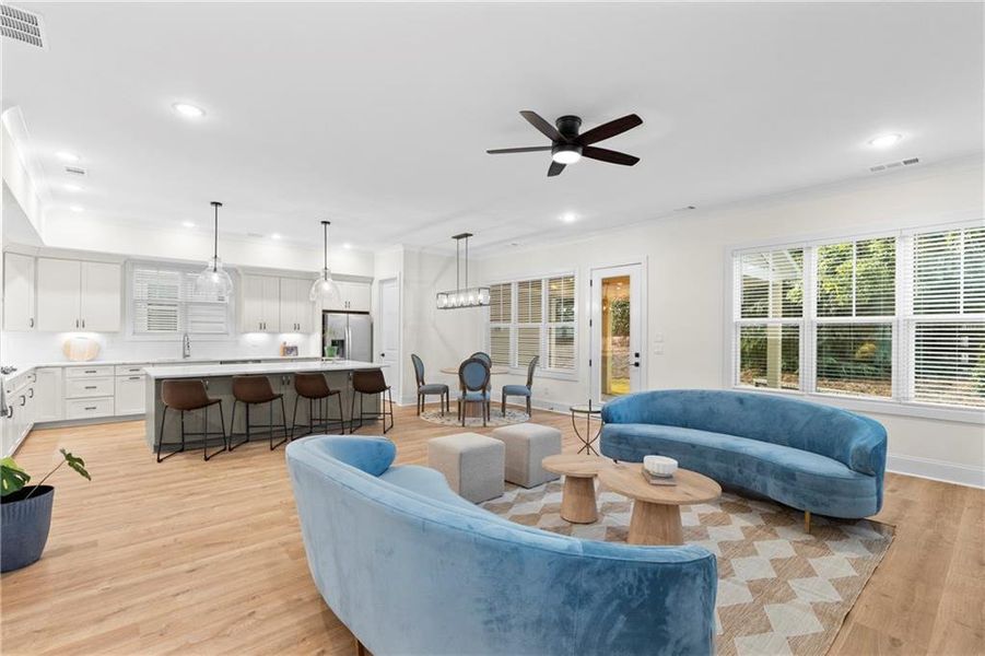 Furnished interior view inside a new home in , Milton (Image 15).