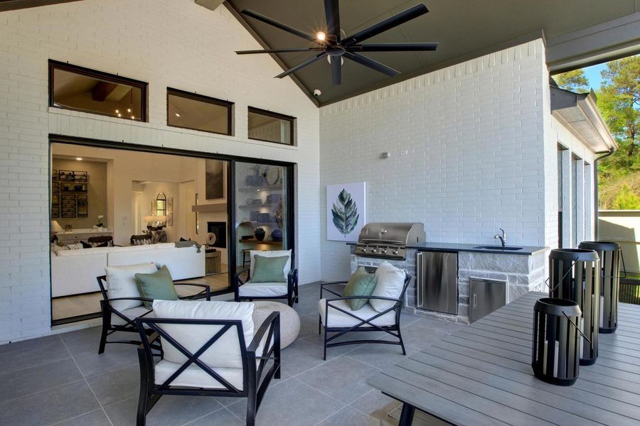 The Leighton Outdoor Living Area The Leighton Outdoor Living Area