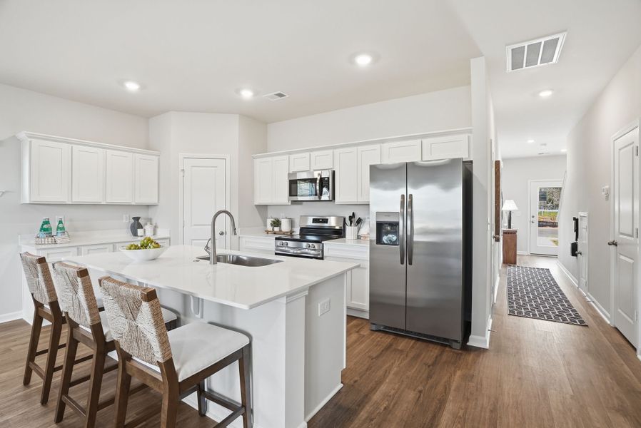 Representative furnished interior of a home built from the Sequoia by McGuinn Homes in Towns at Lake Greenwood, Greenwood (Image 6).