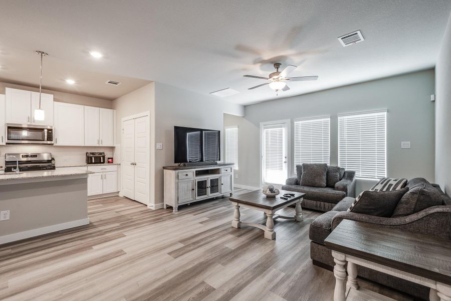 Furnished interior view inside a new home in Heights of Barbers Hill, Baytown (Image 6).