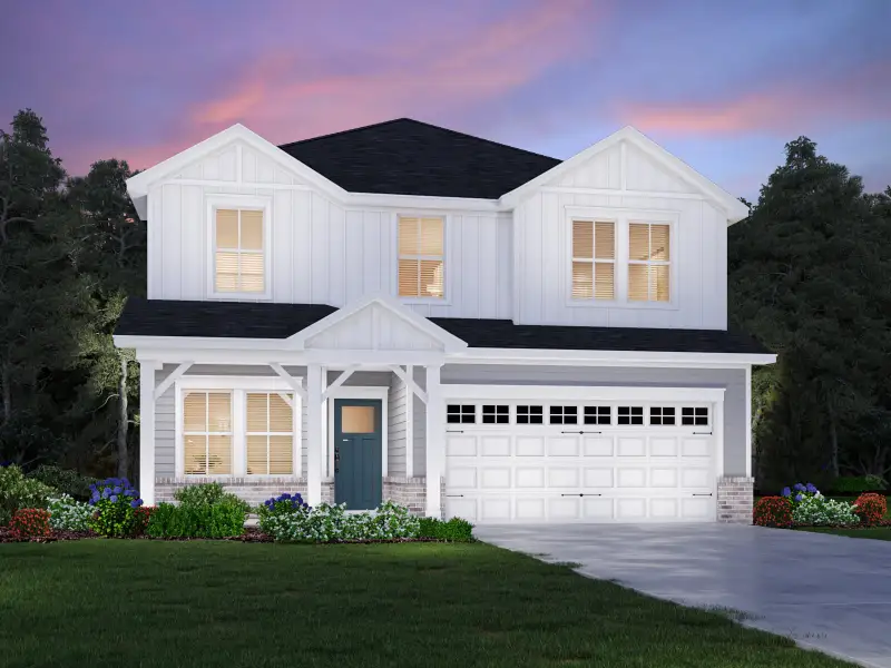 Representative exterior photo of a completed home built from the Rockwell by Meritage Homes in Mansker Farms - Bronze Series, Hendersonville, TN (Image 2).