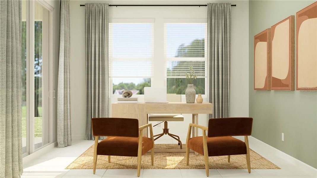 Furnished interior view inside a new home in , Groveland (Image 11).