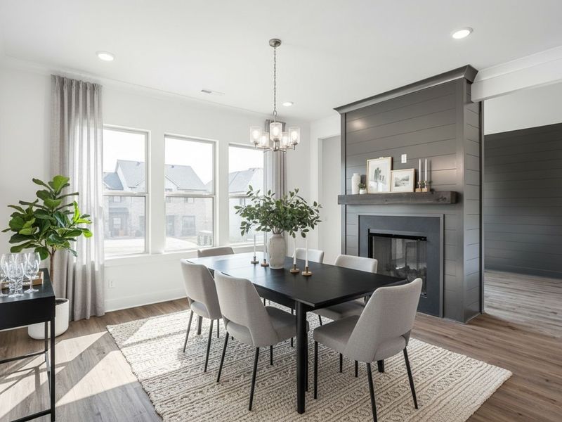 Furnished interior view inside a new home in Shelton Square, Murfreesboro (Image 18).