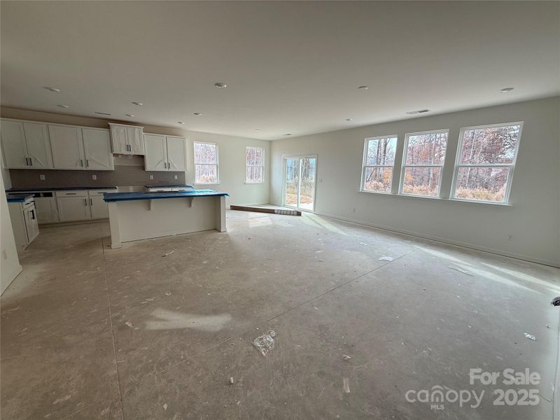 Open living with lots of windows