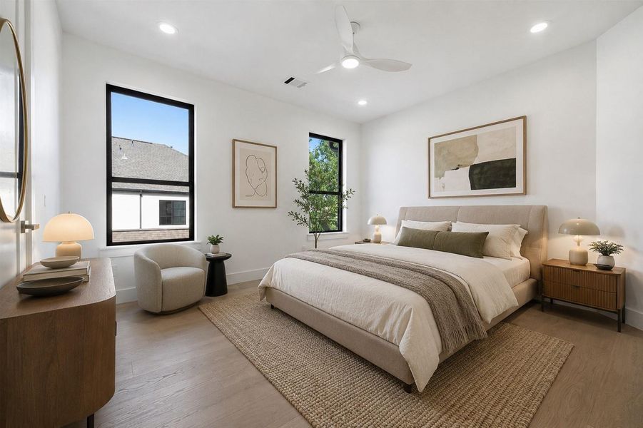 Furnished interior view inside a new home in , Houston (Image 10).