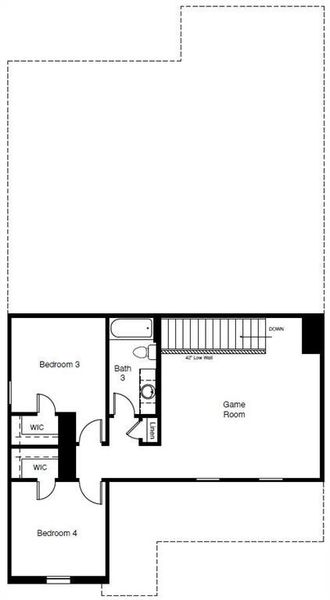 2D floor plan layout of this home in The Canyons, Keene, TX (Image 2). 2D floor plan layout of this home in The Canyons, Keene, TX (Image 2).