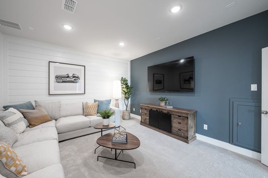 Representative furnished interior of a home built from the Tanager by Tri Pointe Homes in Oakhill Reserve 45’, Tomball (Image 29). Representative furnished interior of a home built from the Tanager by Tri Pointe Homes in Oakhill Reserve 45’, Tomball (Image 29).