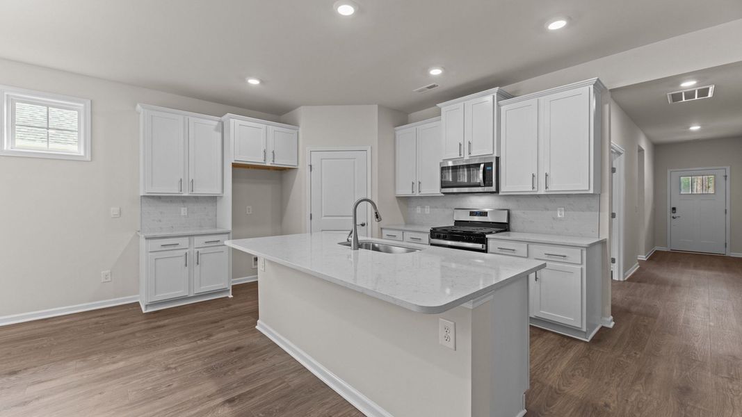 Representative furnished interior of a home built from the Dover by D.R. Horton in South Pinehurst Cottages, Pinehurst (Image 6). Representative furnished interior of a home built from the Dover by D.R. Horton in South Pinehurst Cottages, Pinehurst (Image 6).