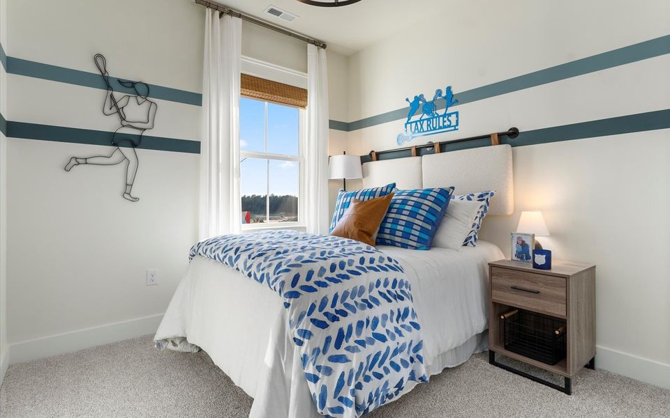 Representative furnished interior of a home built from the Lennox by Brookfield Residential in Townhomes at Wendell Falls, Wendell (Image 16).