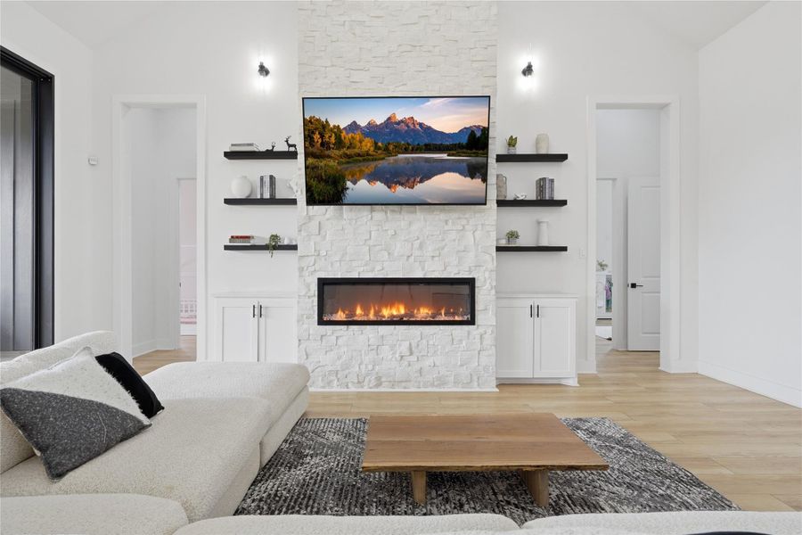 Furnished interior view inside a new home in , Willis (Image 10).