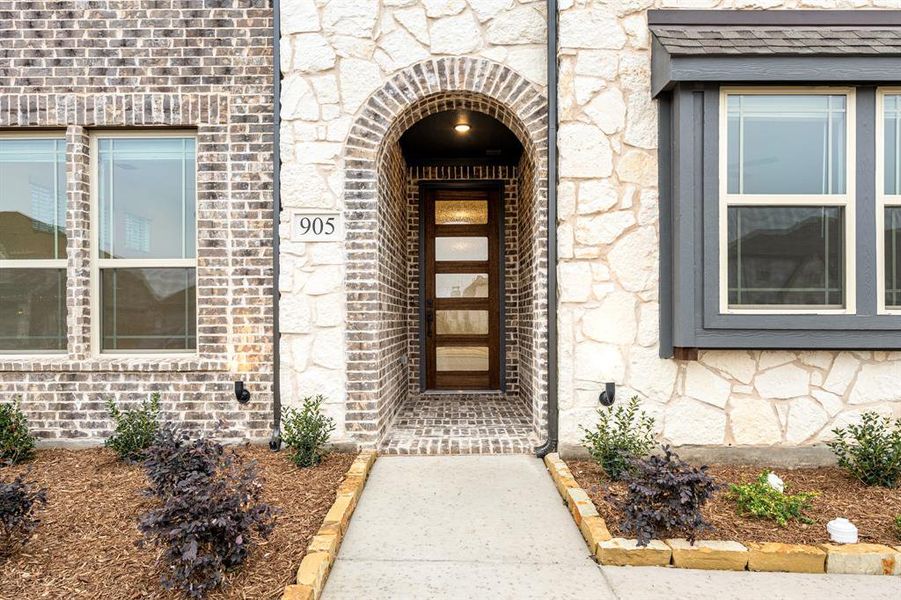 Exterior details and patio area of a home in West Crossing, Anna (Image 4). Exterior details and patio area of a home in West Crossing, Anna (Image 4).
