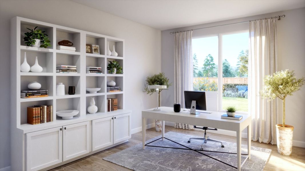 Representative furnished interior of a home built from the Marshall by Olivia Clarke Homes in Chatham Reserve, Providence Village (Image 5). Representative furnished interior of a home built from the Marshall by Olivia Clarke Homes in Chatham Reserve, Providence Village (Image 5).