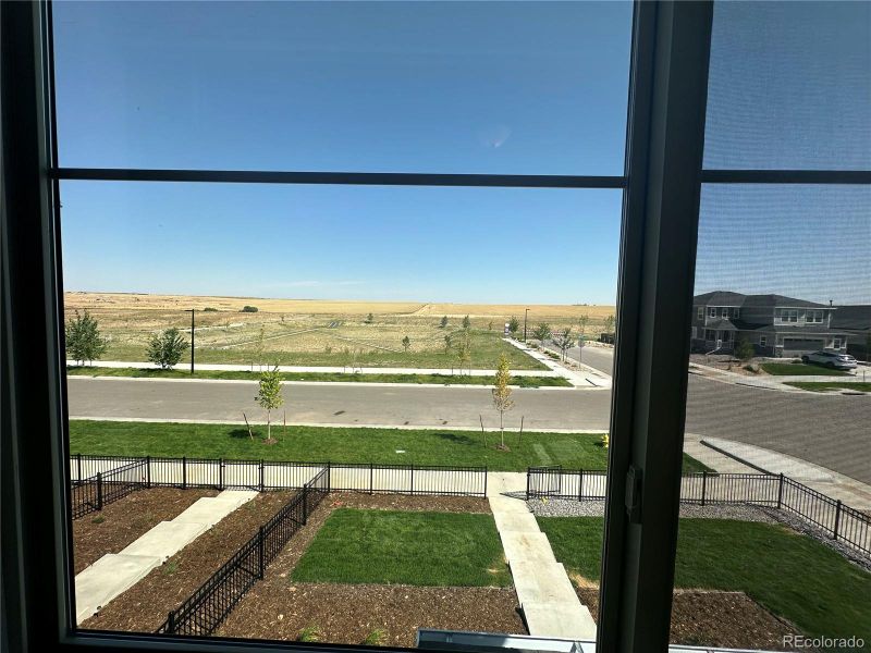 View of water retention / open space from primary bedroom