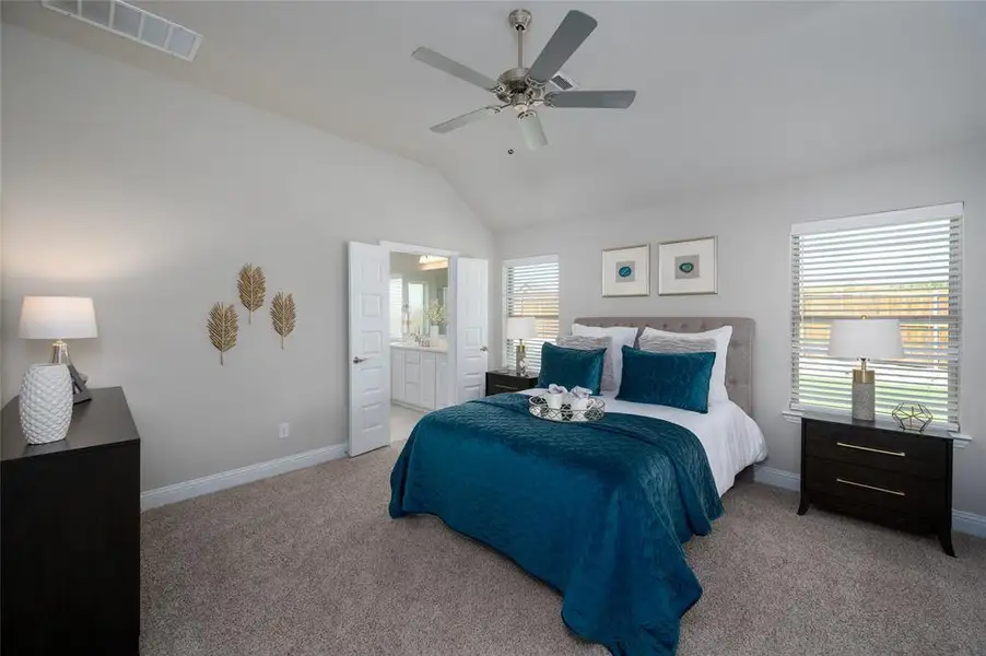 Furnished interior view inside a new home in Creekview Meadows, Pilot Point (Image 13).
