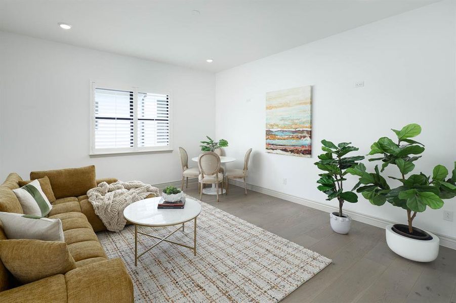 Furnished interior view inside a new home in Robson Ranch Texas, Denton (Image 3). Furnished interior view inside a new home in Robson Ranch Texas, Denton (Image 3).