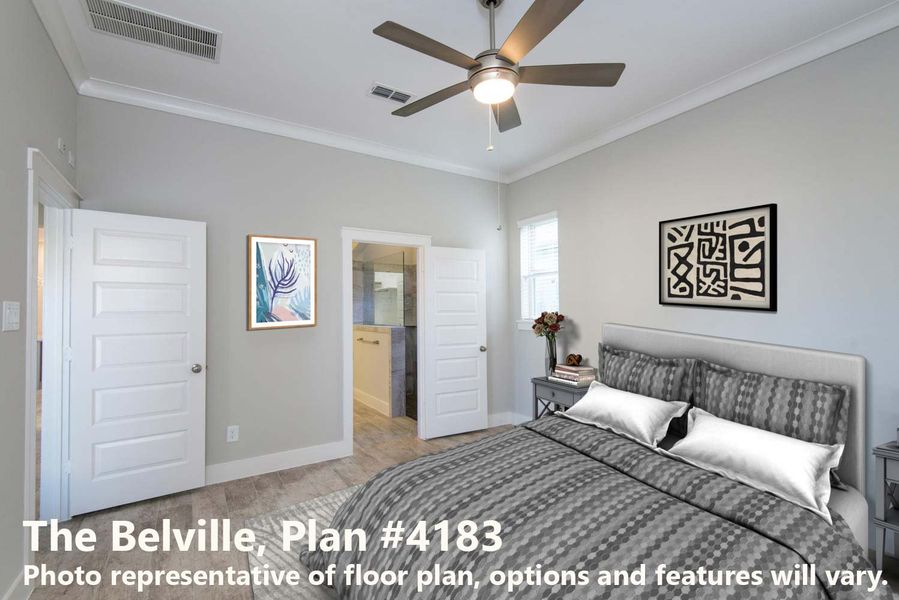 Representative furnished interior of a home built from the The Belville by David Weekley Homes in Emerald Heights at Bridgeland Central – 42’ Alley, Cypress (Image 6).