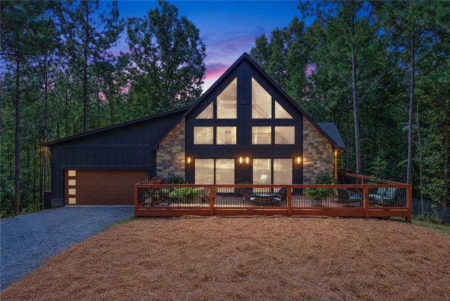 Front exterior of a new home in , Ellijay, GA, highlighting curb appeal (Image 24).