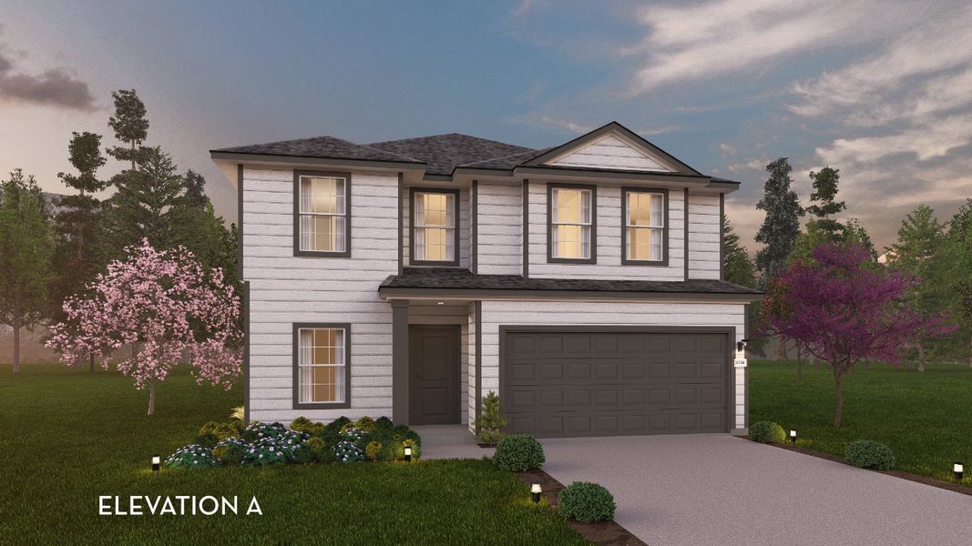 Representative exterior photo of a completed home built from the Trinity by CastleRock Communities in Newport, Crosby, TX (Image 61).