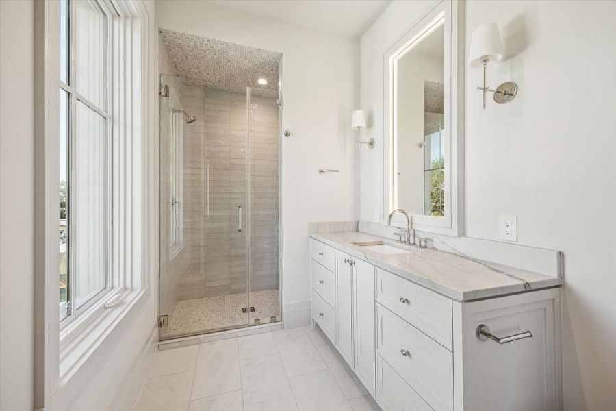 Furnished interior view inside a new home in , Houston (Image 39).