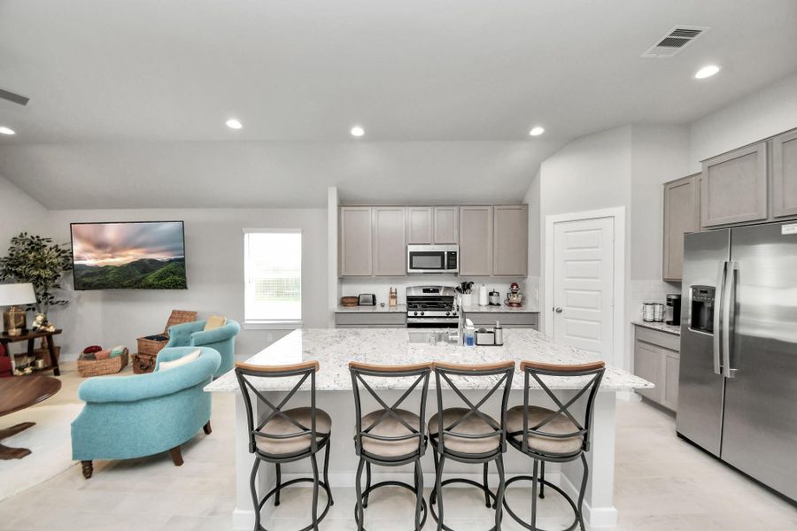 Furnished interior view inside a new home in Briarwood Crossing, Rosenberg (Image 38).