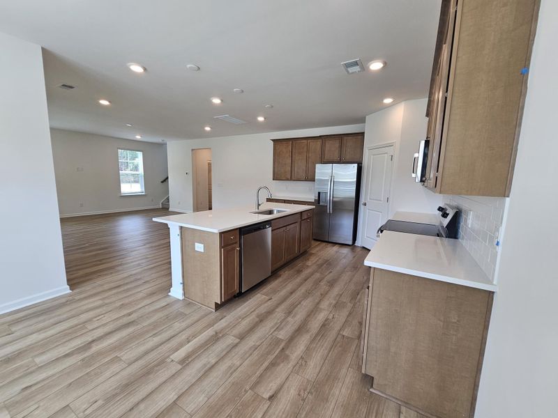 Furnished interior view inside a new home in Creekside at Andrews, Summerville (Image 11).