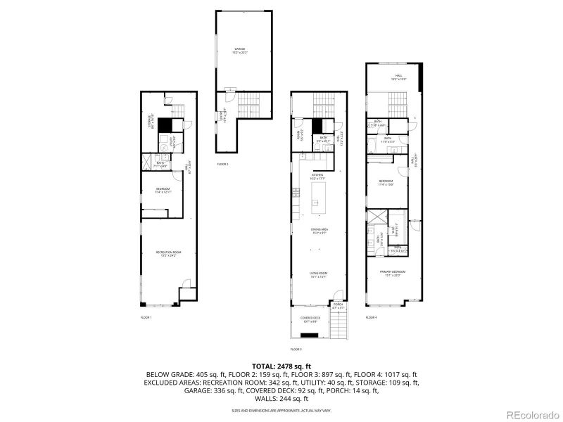 2D floor plan layout of this home in , Denver, CO (Image 28).