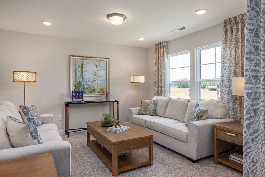 Representative furnished interior of a home built from the The Willow B by Davidson Homes LLC in Retreat at North Main, Lillington (Image 21).