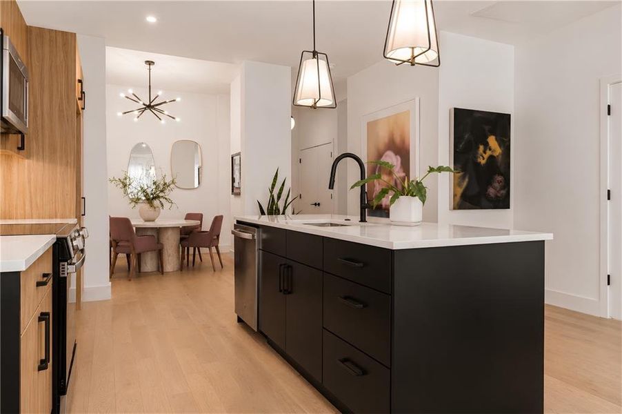 Furnished interior view inside a new home in , Atlanta (Image 12).