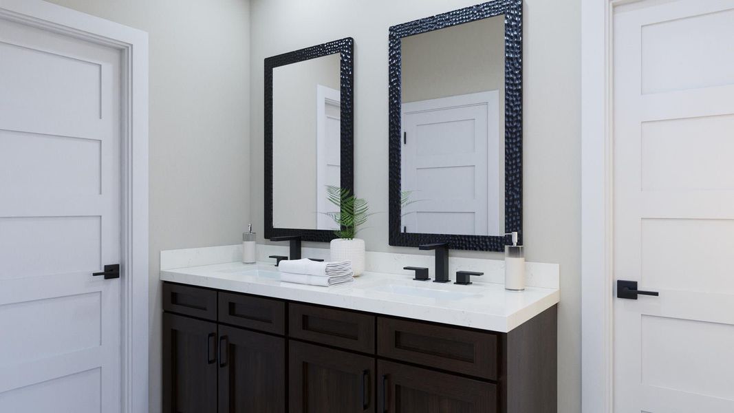 Primary Bath | Turner | Topaz Collection – Freedom at Anthem in Kyle, TX by Landsea Homes