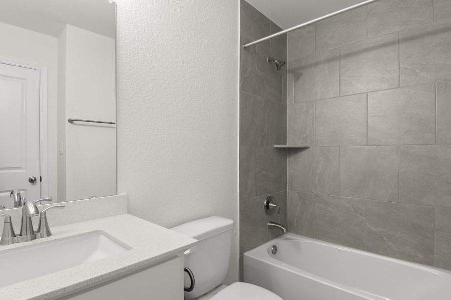Representative furnished interior of a home built from the Pecan by Pacesetter Homes in Blanco Vista, San Marcos (Image 5).