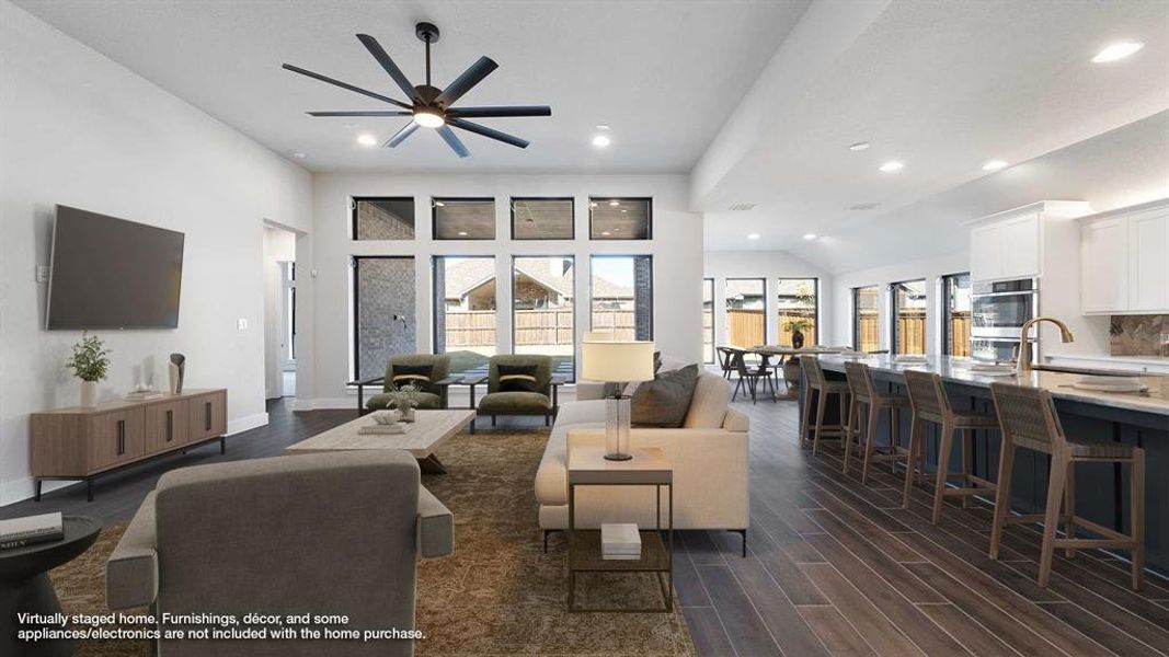 Furnished interior view inside a new home in Trinity Falls, McKinney (Image 7). Furnished interior view inside a new home in Trinity Falls, McKinney (Image 7).