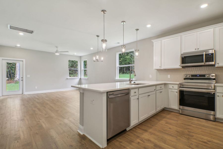 Furnished interior view inside a new home in Founder's Park, Lincolnville (Image 6). Furnished interior view inside a new home in Founder's Park, Lincolnville (Image 6).