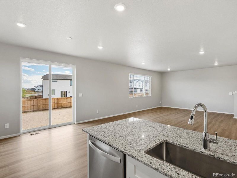 Furnished interior view inside a new home in Ridgeline Vista: The Flora Collection, Brighton (Image 9). Furnished interior view inside a new home in Ridgeline Vista: The Flora Collection, Brighton (Image 9).