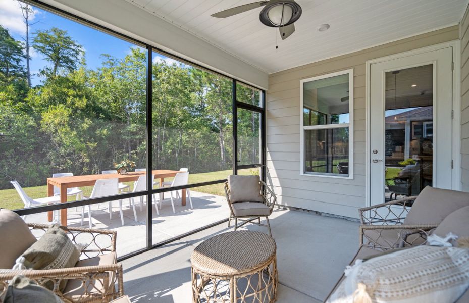 Exterior details and patio area of a home in The Haven at Riverlights, Wilmington (Image 23).