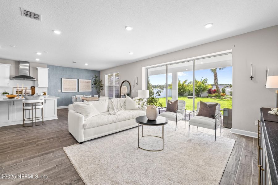 Furnished interior view inside a new home in The Cove at Beachwalk, St. Johns (Image 15). Furnished interior view inside a new home in The Cove at Beachwalk, St. Johns (Image 15).