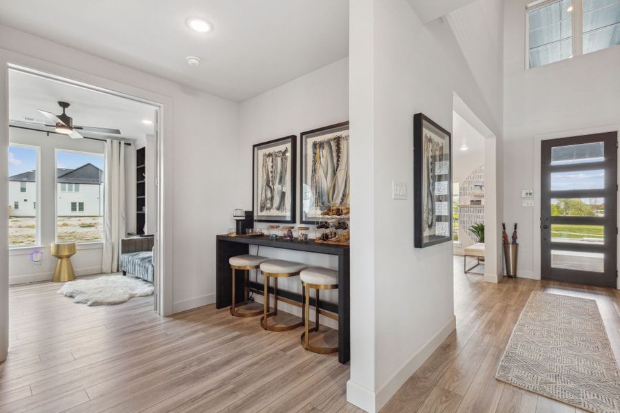 Furnished interior view inside a new home in Cross Creek Meadows 55' & 60' Series, Celina (Image 17).