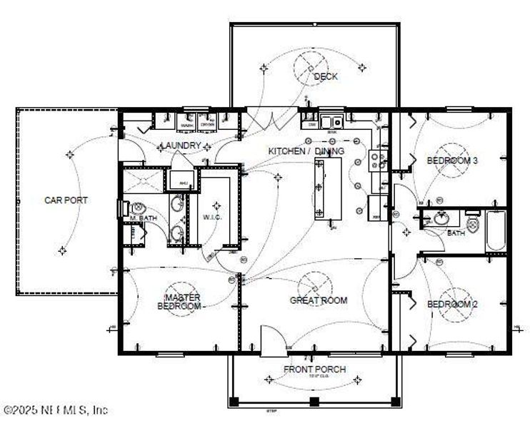 2D floor plan layout of this home in , Palatka, FL (Image 2). 2D floor plan layout of this home in , Palatka, FL (Image 2).