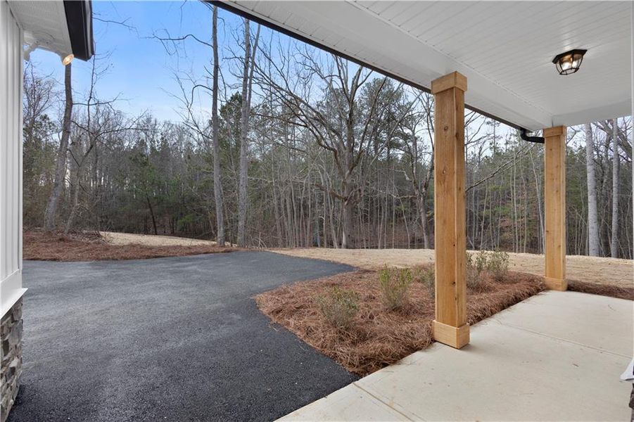 Exterior details and patio area of a home in , Cedartown (Image 3).