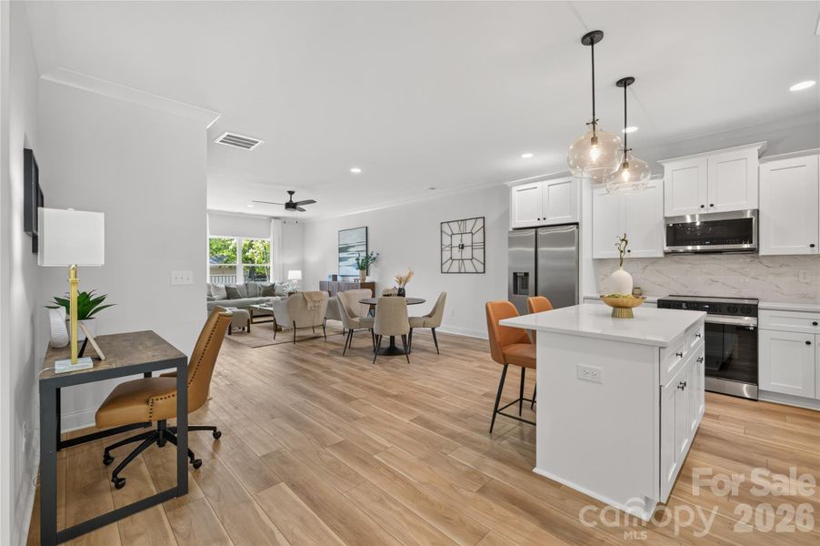 Furnished interior view inside a new home in , Harrisburg (Image 8).