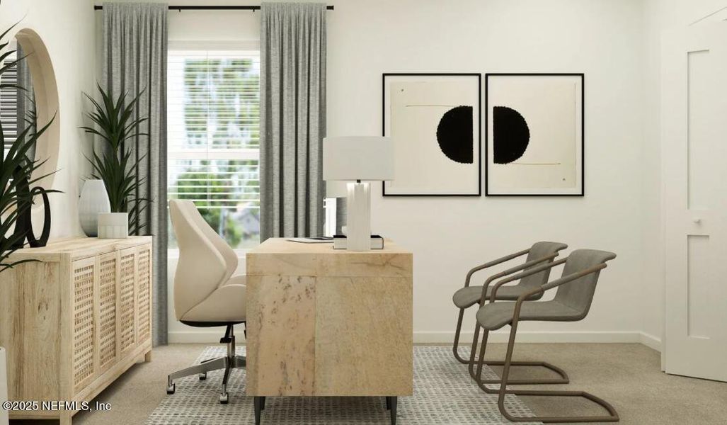 Furnished interior view inside a new home in Tributary: Tributary Royal Collection, Yulee (Image 13).