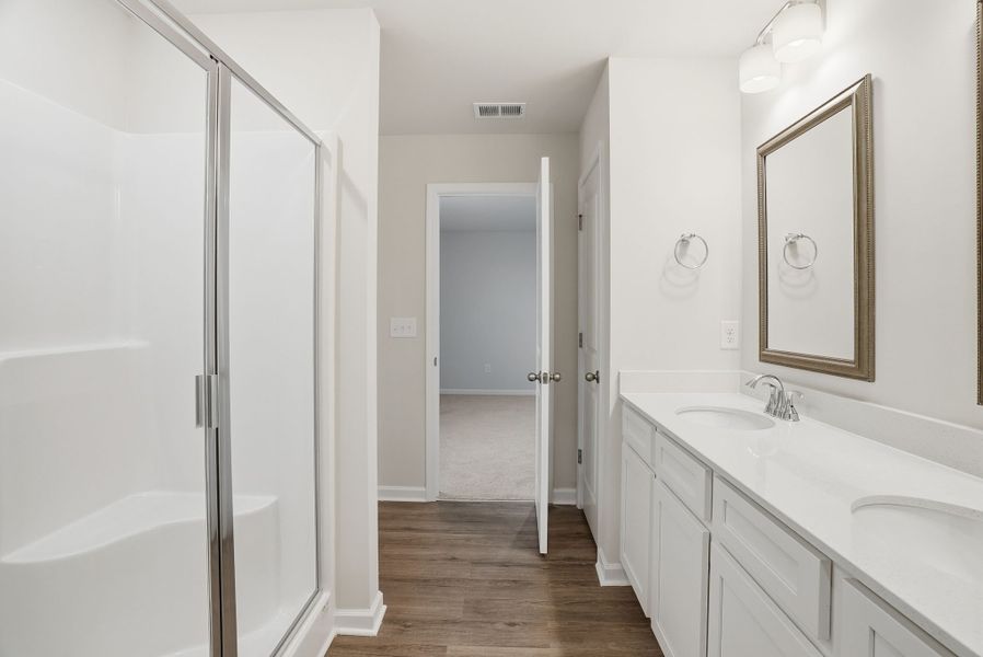 Representative furnished interior of a home built from the Beechwood by McGuinn Homes in South Welcome, Greenville (Image 13).