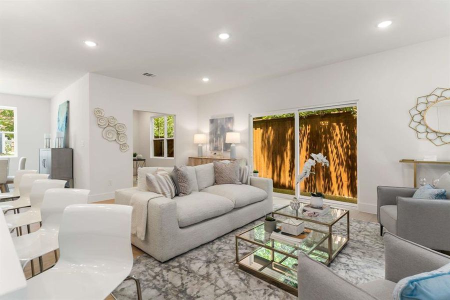 Furnished interior view inside a new home in , McKinney (Image 10).